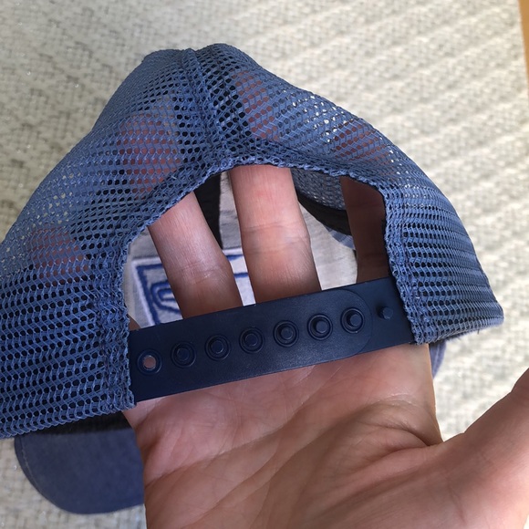 Vintage SnapBack United States Postal Service Hat USPS Mail Man Blue Made in USA - Picture 3 of 6